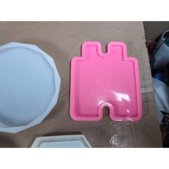 Lot of 8 Silicone Shape Molds/Moulds for Resin or Craft - Picture 7 of 9